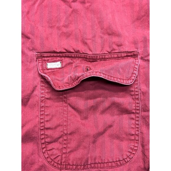 Vintage 90's St.John's Bay Red Button Down Cotton Men's Shirt XXLT - Picture 3 of 9